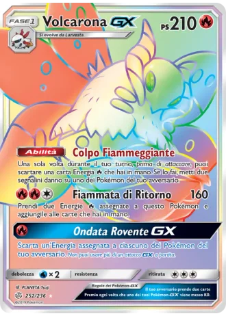 Volcarona GX #252 — Eclissi Cosmica
