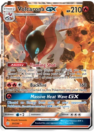 Volcarona GX #35/236 — Cosmic Eclipse