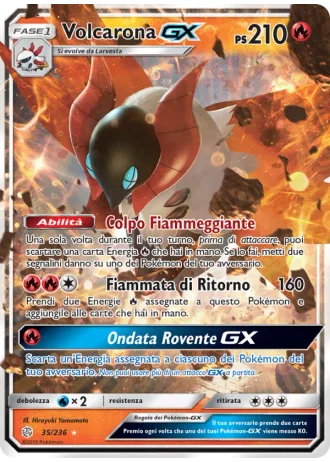 Volcarona GX #35 — Eclissi Cosmica