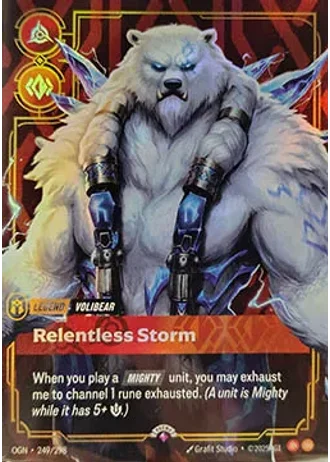 Volibear, Relentless Storm #249/298 — Organized Play Promos