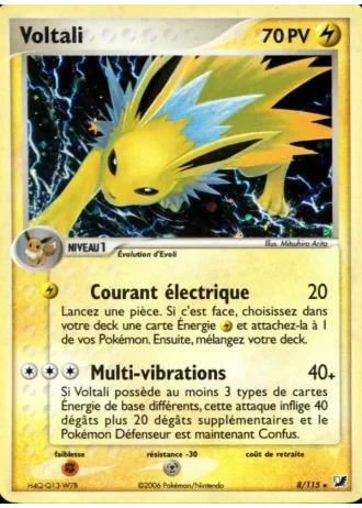 Voltali #8/115 — EX Forces Cachées