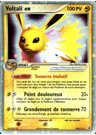 Voltali ex #109/113 — EX Espèces Delta