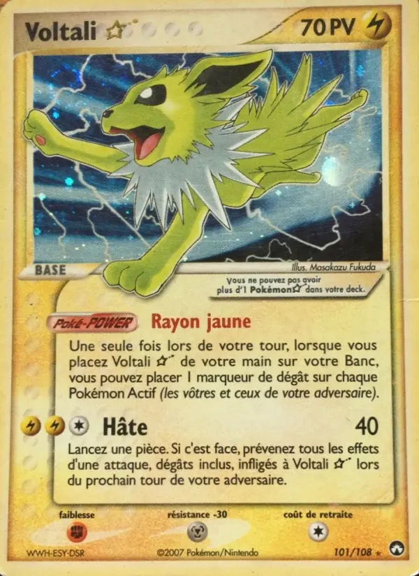 Voltali Gold Star #101 — EX Gardiens du Pouvoir