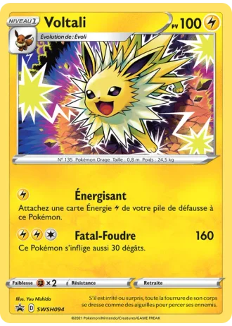 Voltali SWSH094 — Épée & Bouclier Promos