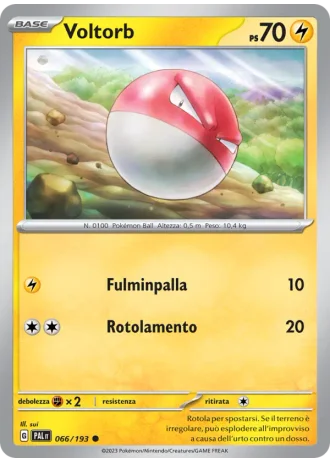 Voltorb #066 — Evoluzioni a Paldea