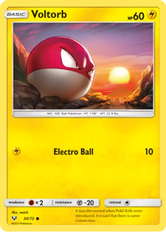 Voltorb #30/73 — Shining Legends