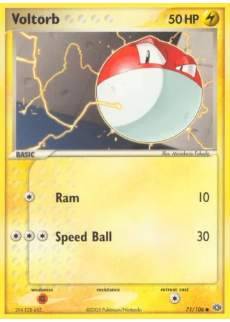 Voltorb #71/106 — Emerald