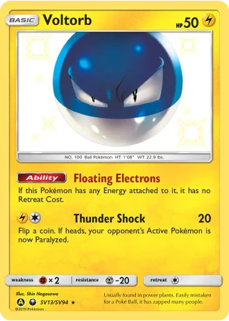 Voltorb SV13/94 — Shiny Vault (Hidden Fates)