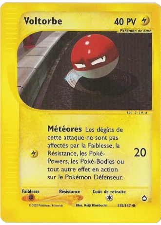 Voltorbe #115/147 — Aquapolis