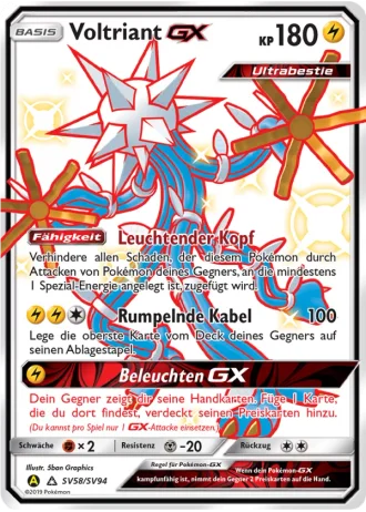 Voltriant GX SV58/94 — Schillernde Schatzkammer (Verborgenes Schicksal)
