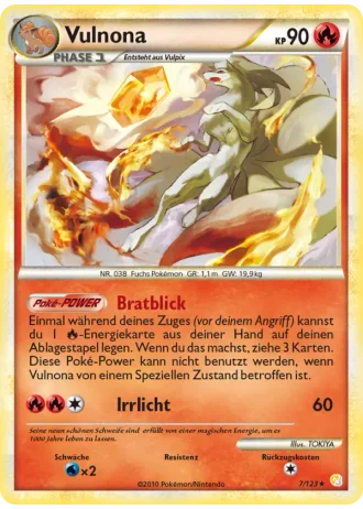 Vulnona #7/123 — HeartGold SoulSilver