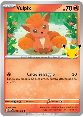 Vulpix #009/128 — 30° Anniversario