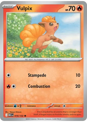 Vulpix #019/132 — Mega Evolution