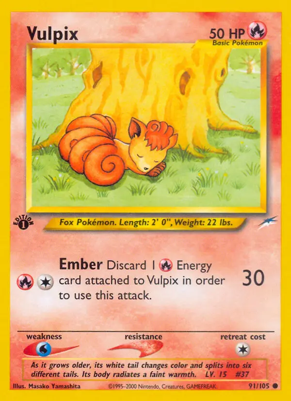 Vulpix (1ª Edizione) #91 — Neo Destiny (1ª Edizione)