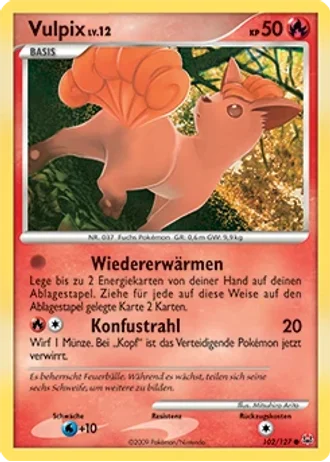Vulpix #102 — Platin