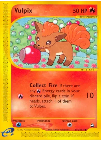 Vulpix #116 — Aquapolis