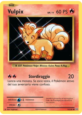 Vulpix #14/108 — Evoluzioni