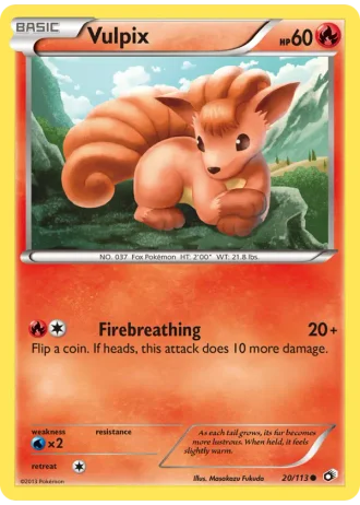 Vulpix #20 — Legendary Treasures