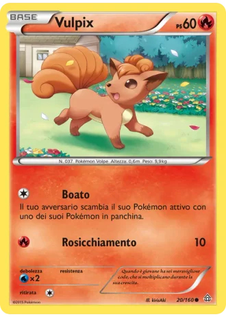 Vulpix #20/160 — Scontro Primordiale