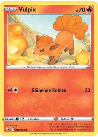 Vulpix #28 — Fusionsangriff