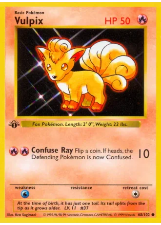 Vulpix #68/102 — Base Set