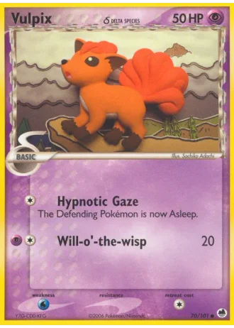 Vulpix #70 — EX Dragon Frontiers