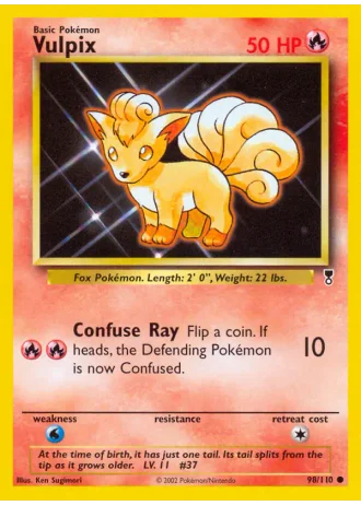 Vulpix #98 — Legendary Collection