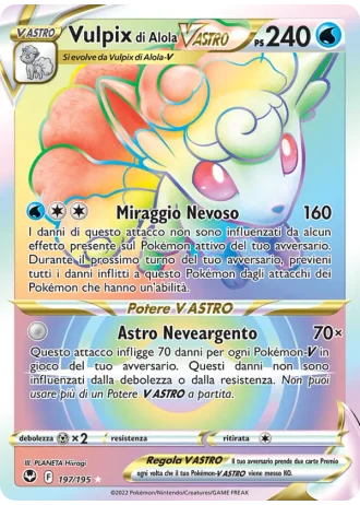 Vulpix di Alola V ASTRO #197 — Tempesta Argentata