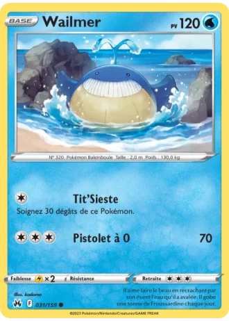 Wailmer #031/159 — Zénith Suprême