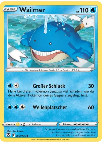 Wailmer #037/195 — Silberne Sturmwinde