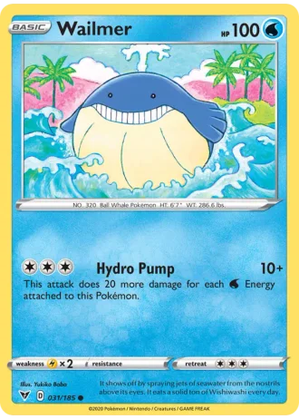 Wailmer #31/185 — Vivid Voltage