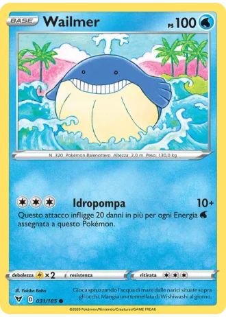Wailmer #31/185 — Voltaggio Sfolgorante