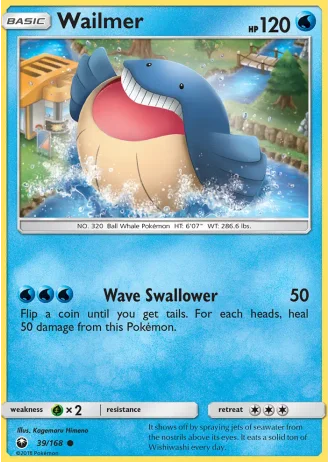 Wailmer #39/168 — Celestial Storm