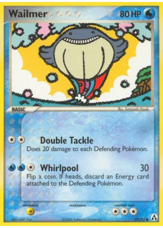 Wailmer #69/92 — EX Legend Maker