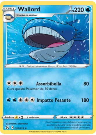 Wailord #032/159 — Zenit Regale