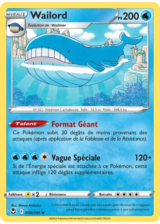 Wailord #038/195 — Tempête Argentée