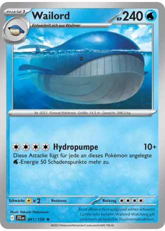 Wailord #041/159 — Reisegefährten