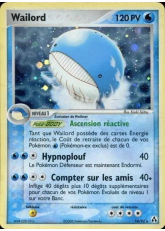 Wailord #14/92 — EX Créateurs de légendes