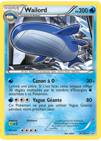 Wailord #26/124 — Dragons Exaltés