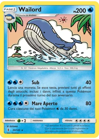 Wailord #30/145 — Guardiani Nascenti