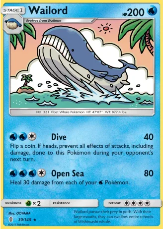 Wailord #30/145 — Guardians Rising