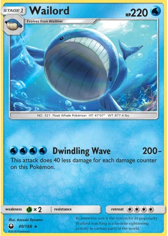 Wailord #40/168 — Celestial Storm