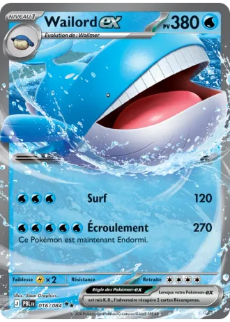 Wailord-ex #016 — Nuit Noire