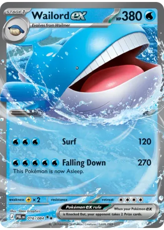 Wailord ex #016 — Pitch Black