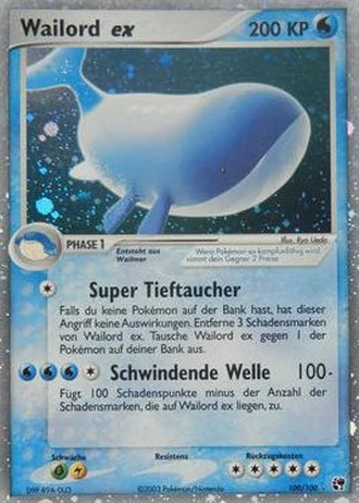 Wailord ex #100 — EX Sandsturm