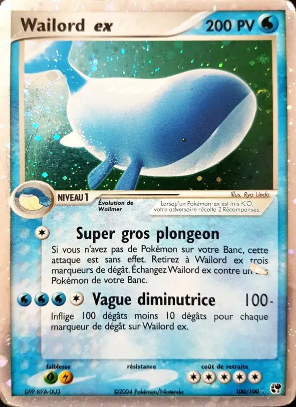 Wailord ex #100 — EX Tempête de sable