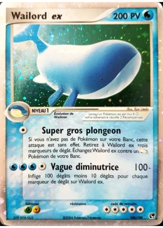 Wailord ex #100/100 — EX Tempête de sable