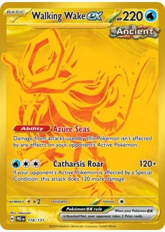 Walking Wake ex #178/131 — Prismatic Evolutions