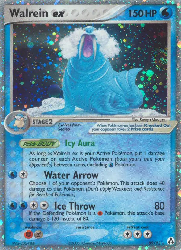 Walrein ex #89 — EX La Leggenda di Mew