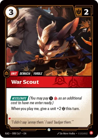 War Scout #008/167 — Radiance